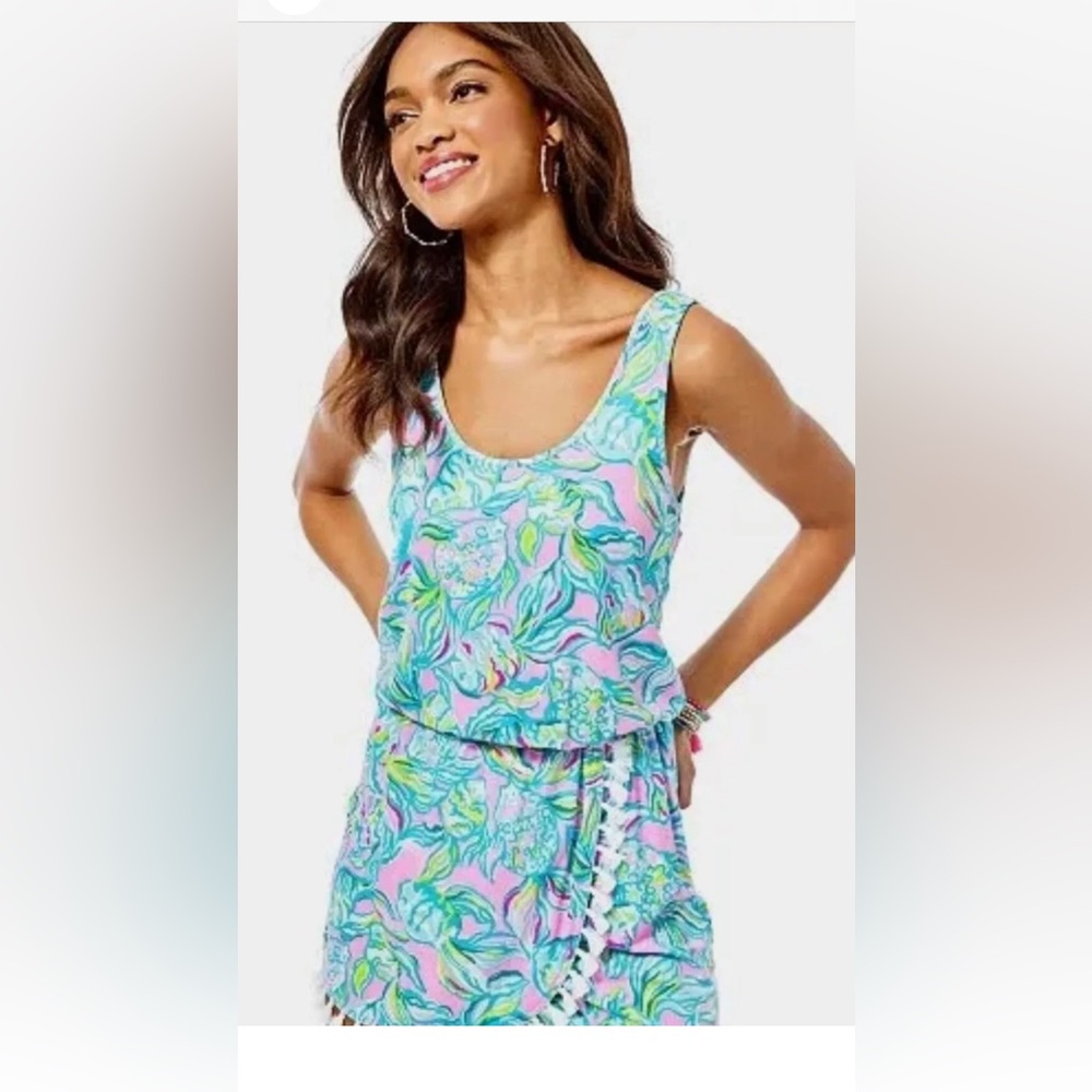 Lilly Pulitzer Jarrett Romper - Pelican Pink Off The Scales